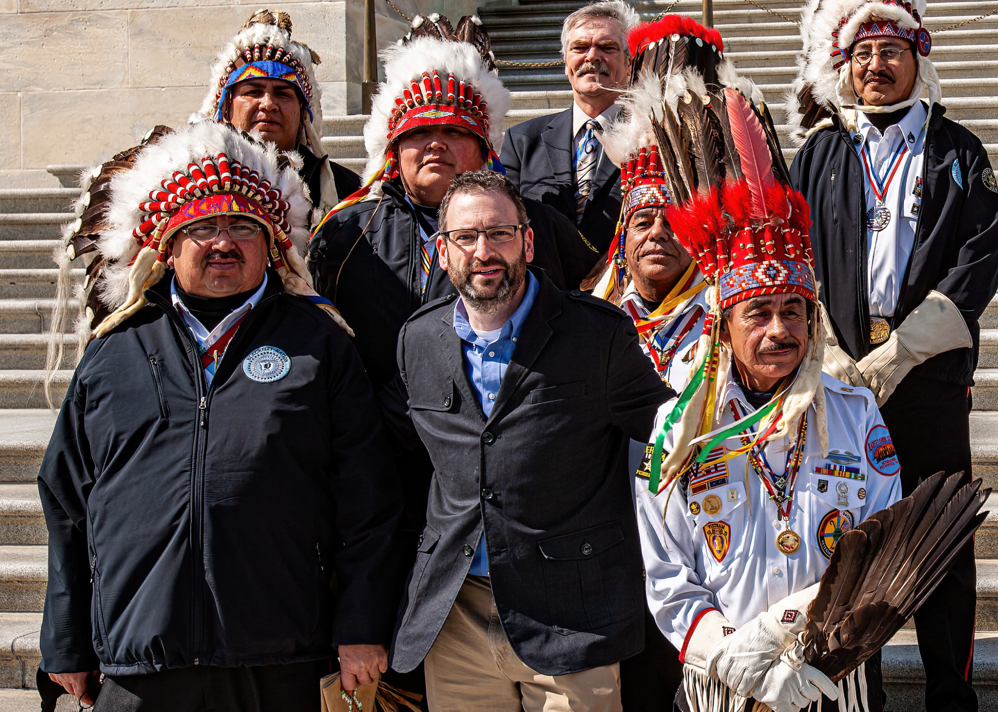 With Blackfeet Nation leaders