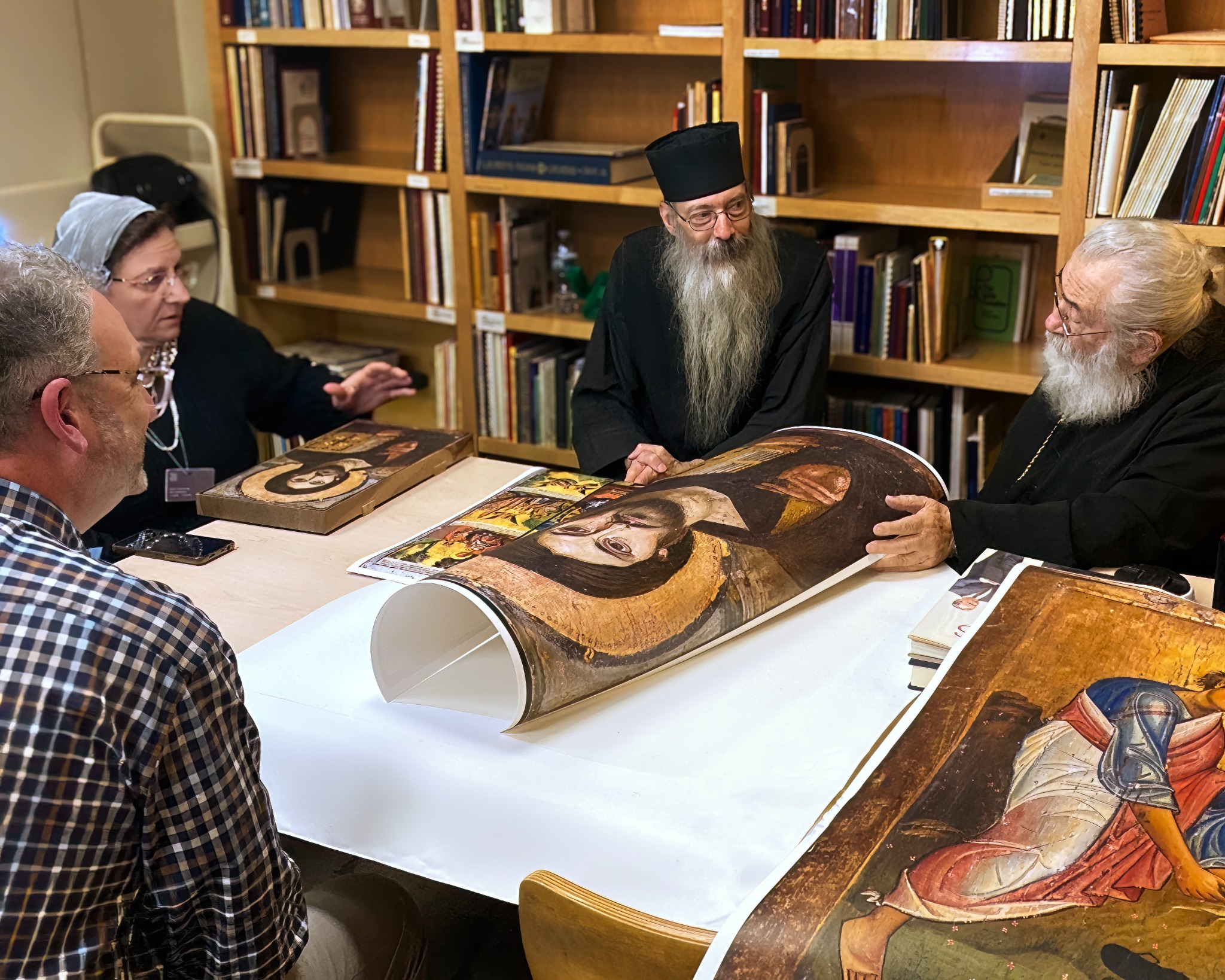 Sinai delegation with Pantocrator proof