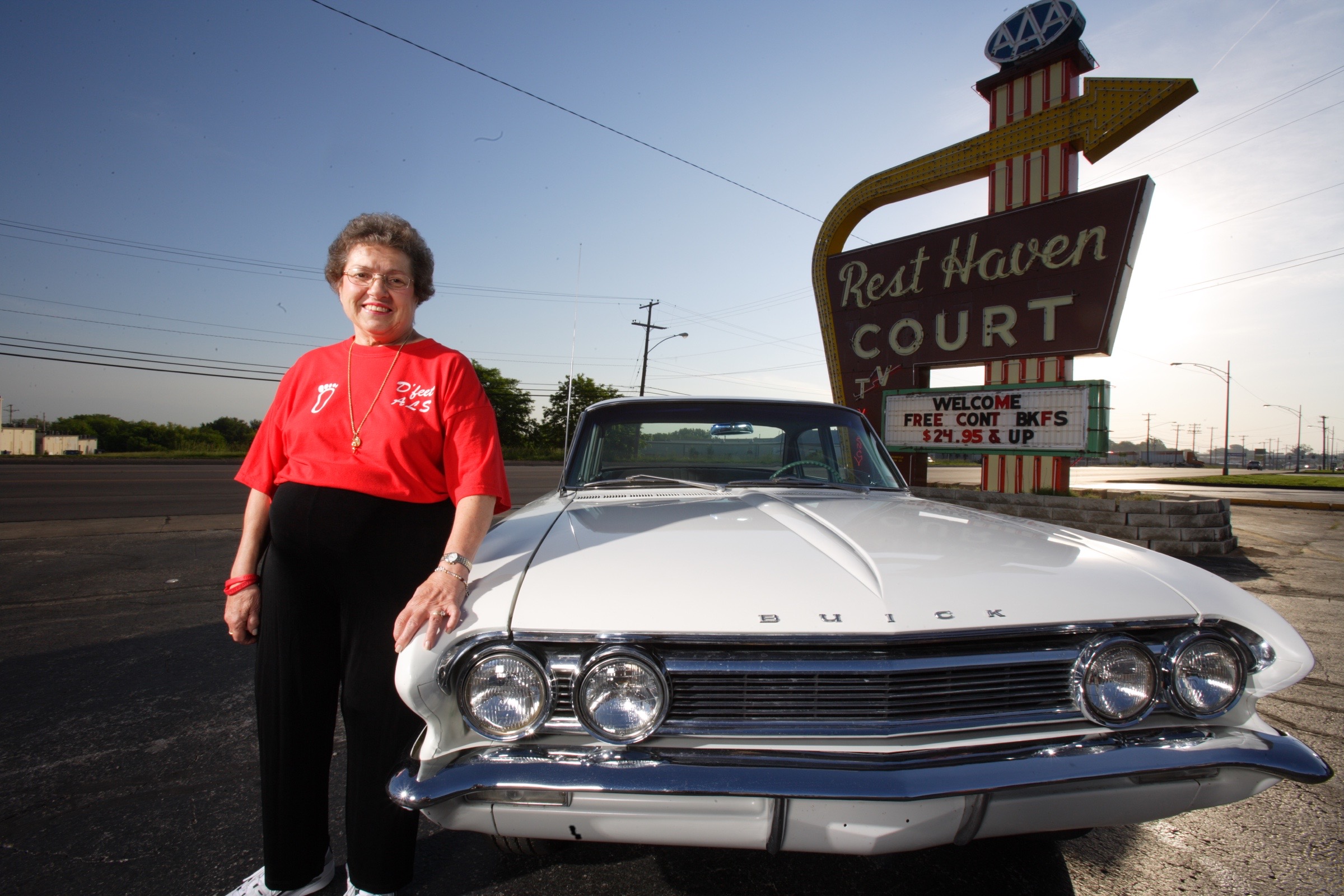 Deanna Brekken photographed at Rest Haven Court, Springfield, Missouri, for ALS Across America