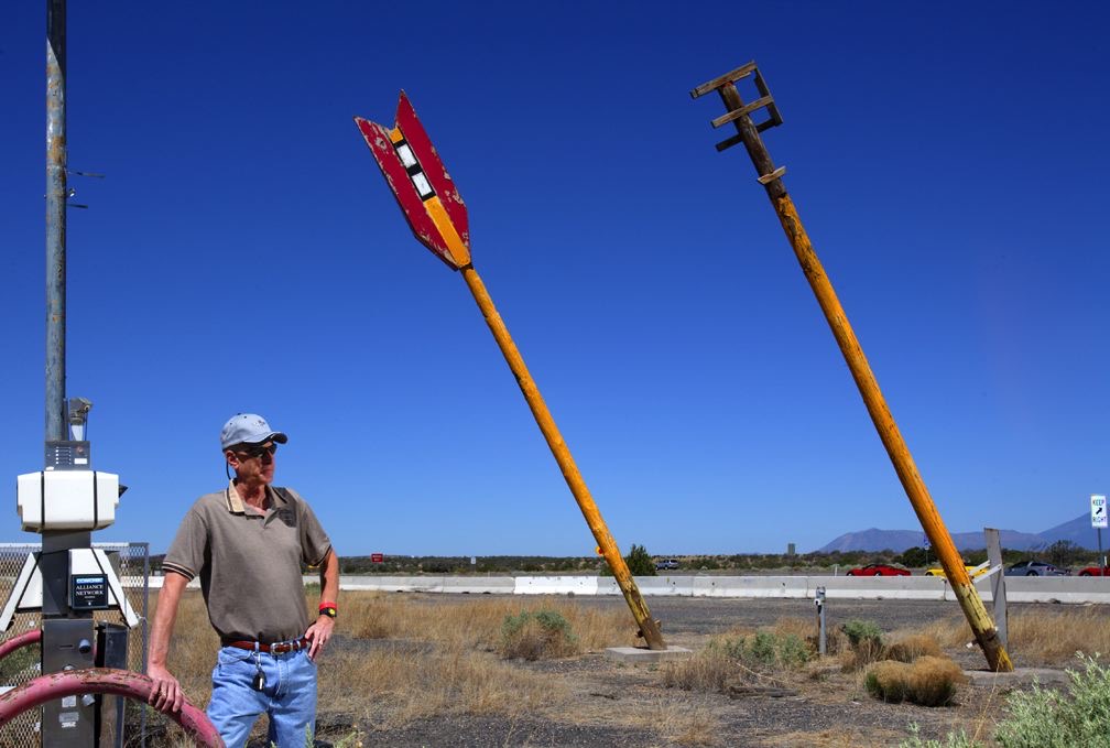 Gary Latham photographed at Twin Arrows, Arizona, for ALS Across America