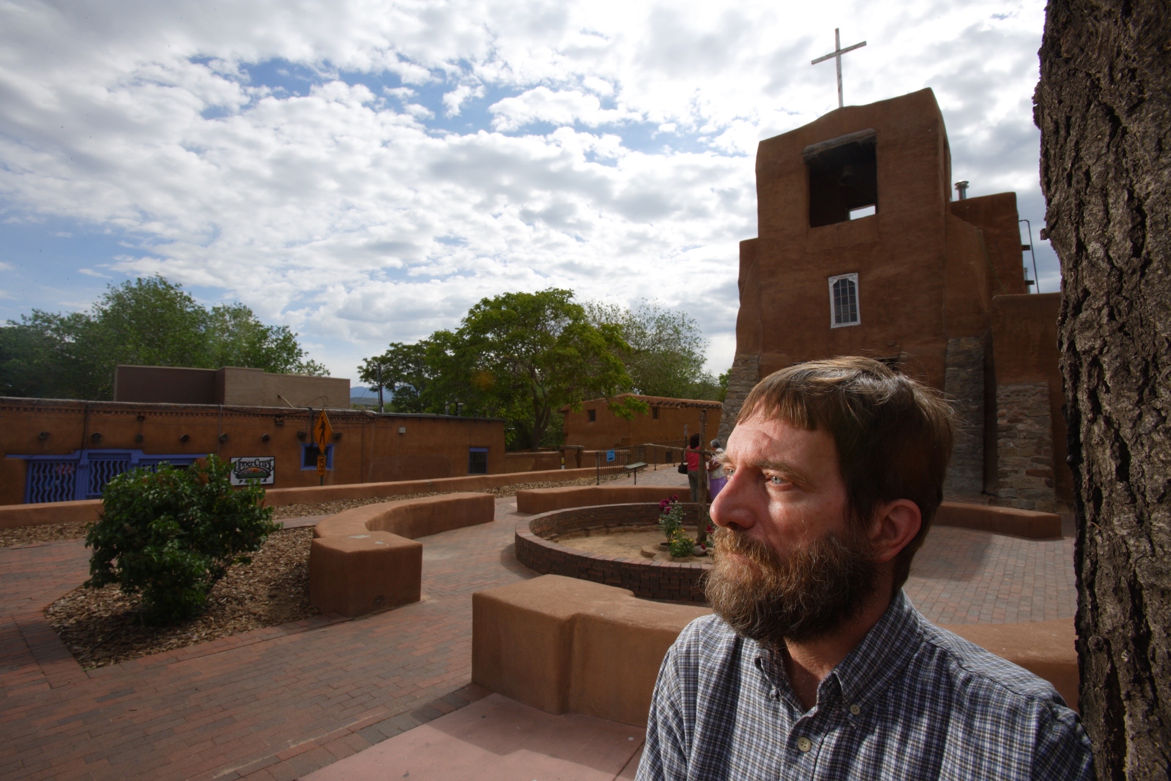 Keith Despain photographed at San Miguel Chapel, Santa Fe, New Mexico, for ALS Across America