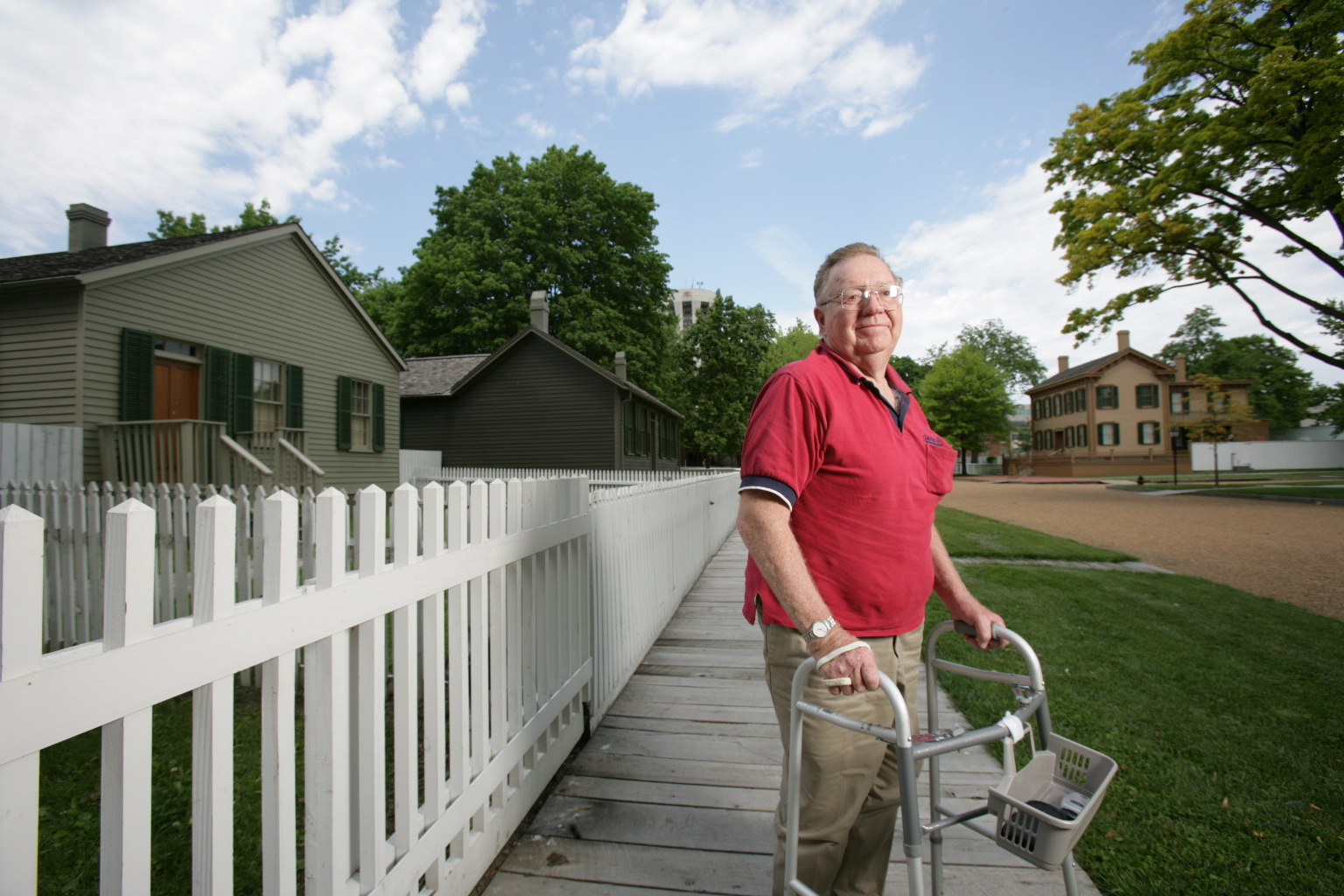 Lamar Fesser photographed at Lincoln Home National Historic Site, Springfield, Illinois, for ALS Across America