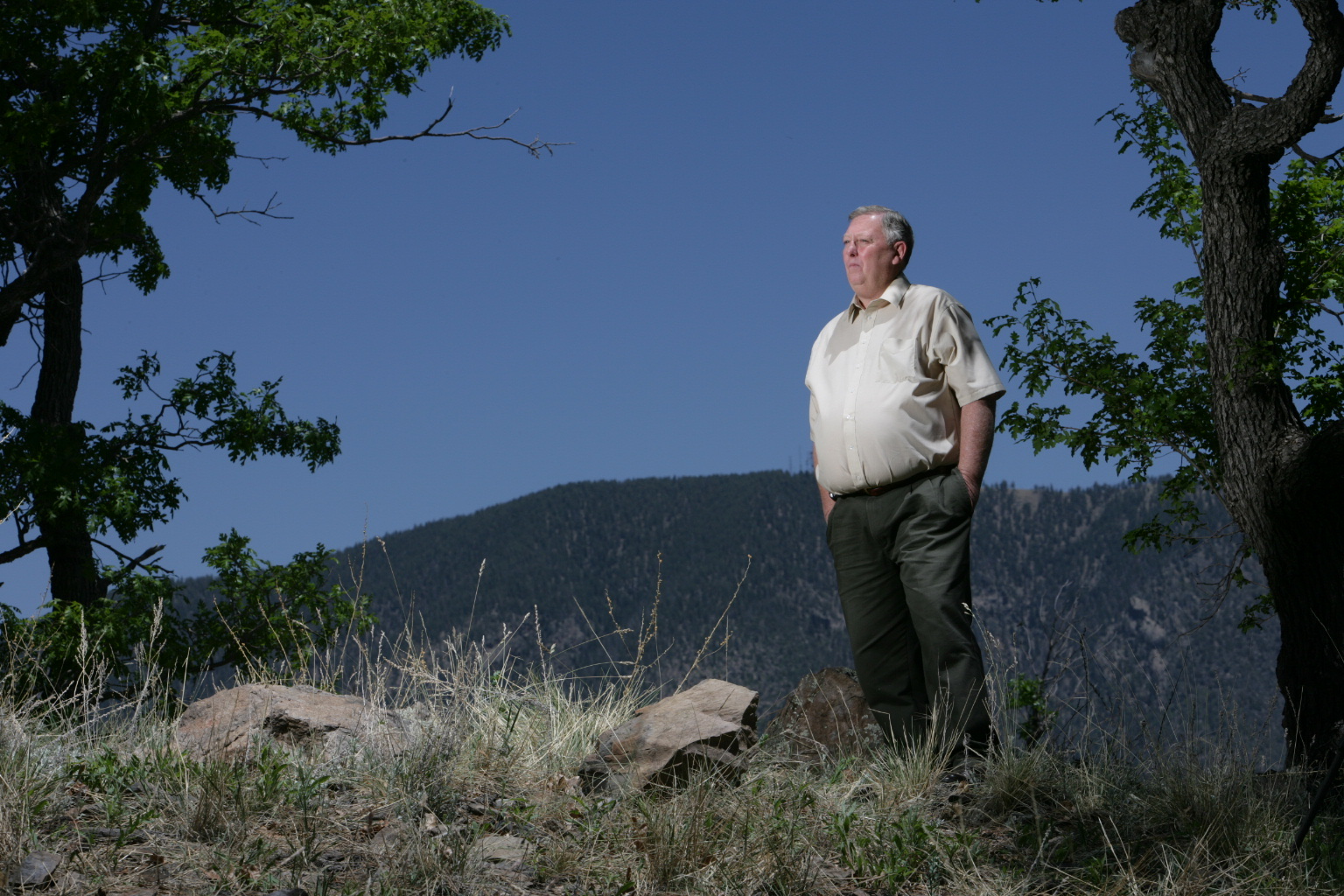 Larry Knight photographed at Lowell Observatory, Flagstaff, Arizona, for ALS Across America