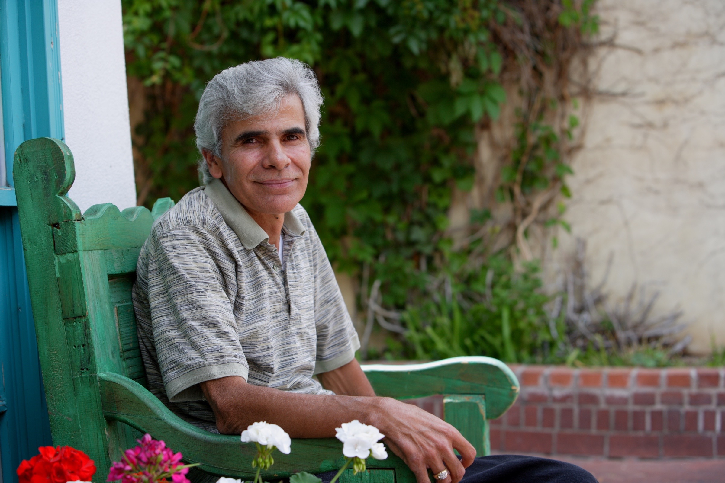 Ray Pohl photographed at Old Town, Albuquerque, New Mexico, for ALS Across America