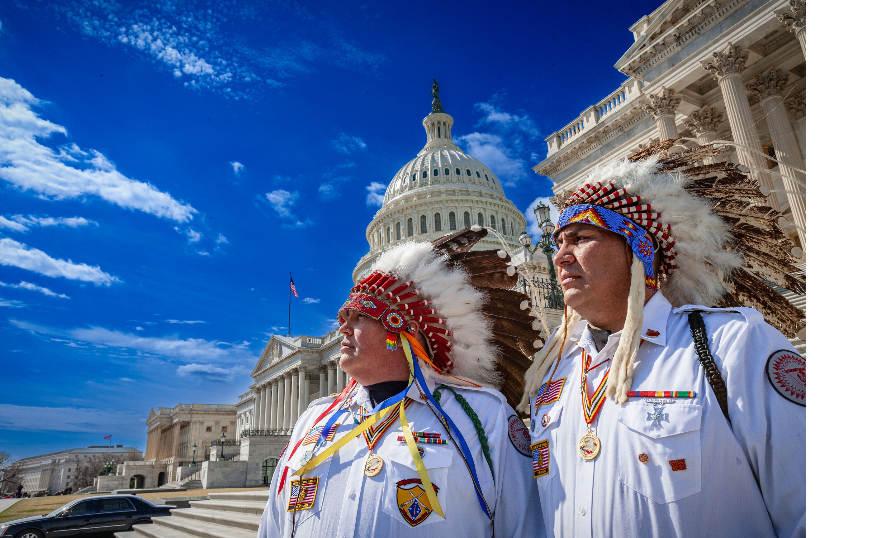 Members of the Blackfeet Nation at the United States Capitol