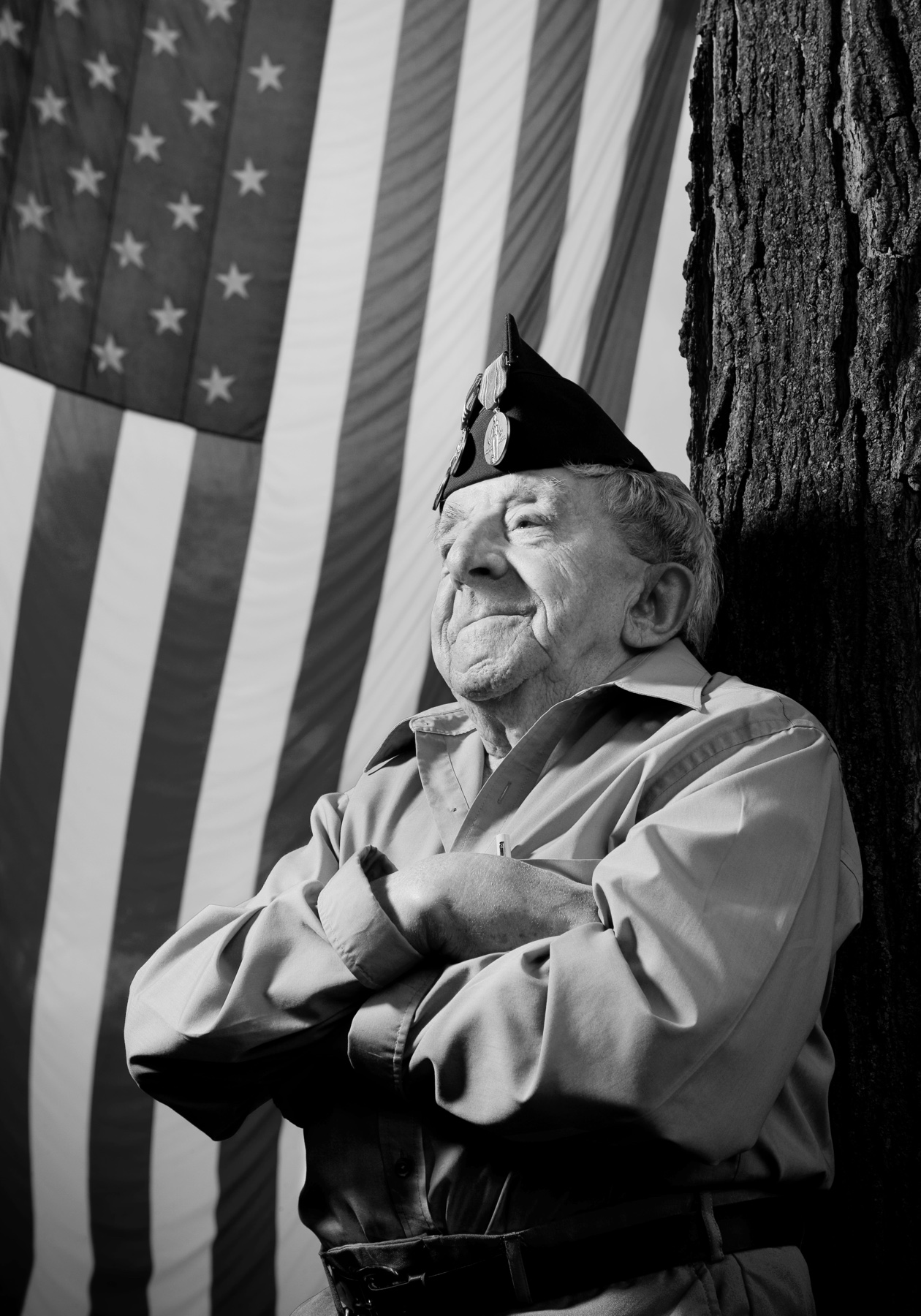 Portrait of Louie Dellapella from Michigan Veterans of Five Wars by David J. DeJonge