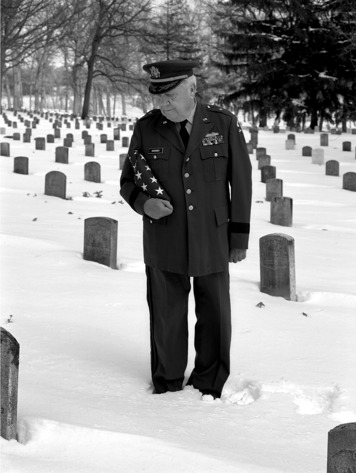 Portrait of Jim Hoerner from Michigan Veterans of Five Wars by David J. DeJonge