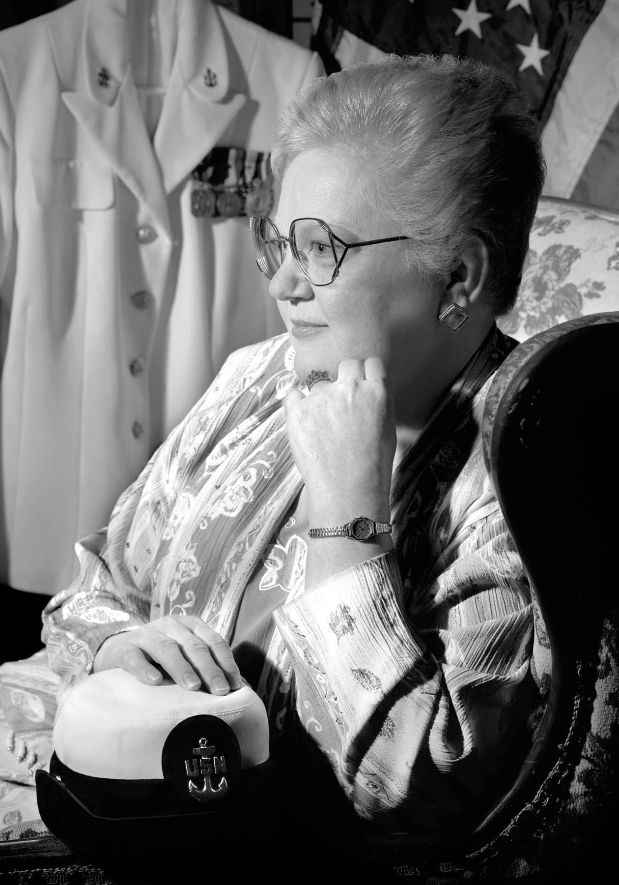 Portrait of Muriel Land from Michigan Veterans of Five Wars by David J. DeJonge