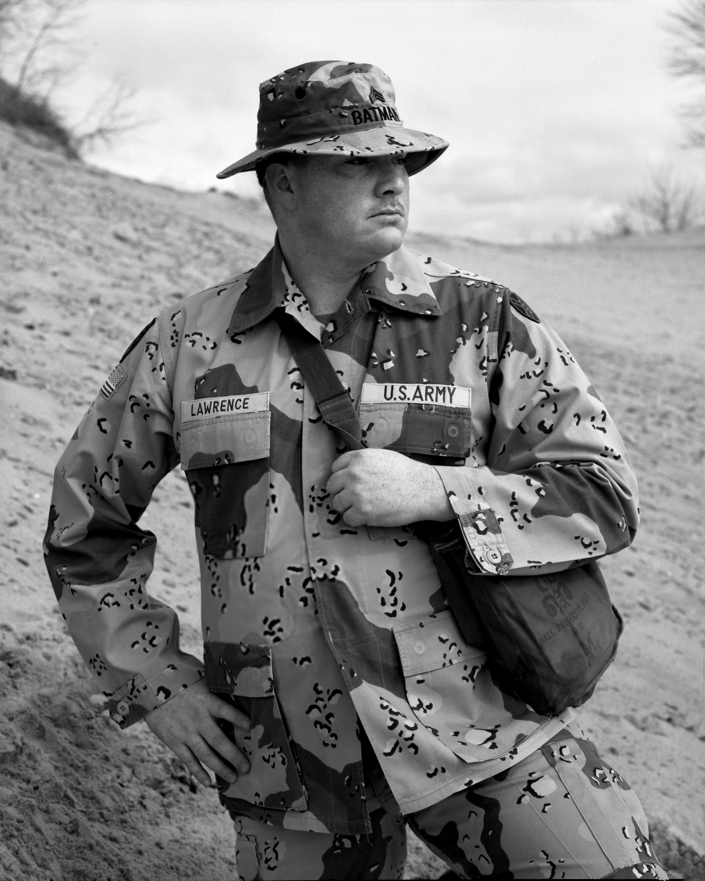 Portrait of Michael Lawrence from Michigan Veterans of Five Wars by David J. DeJonge