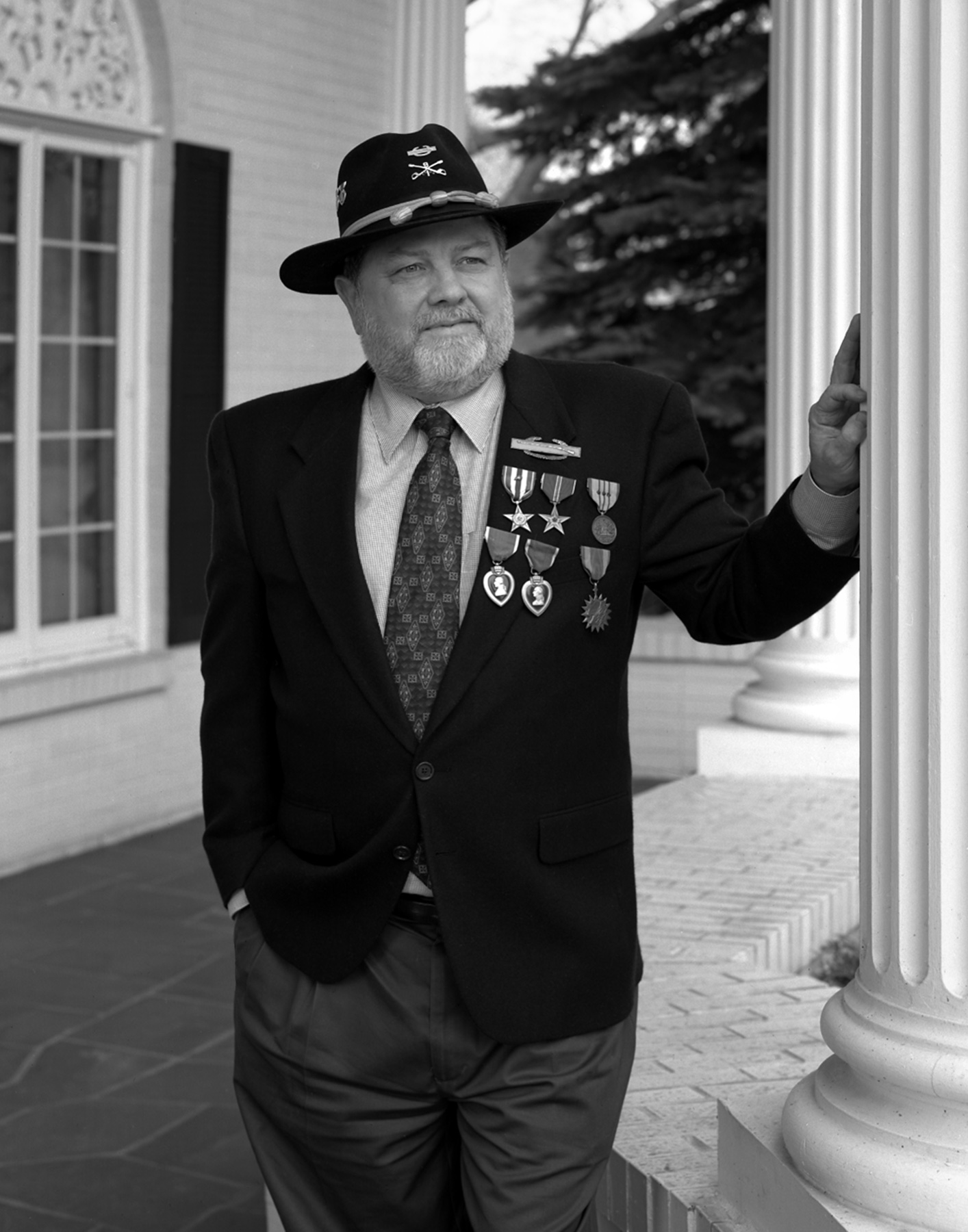 Portrait of Barry McAlpine from Michigan Veterans of Five Wars by David J. DeJonge