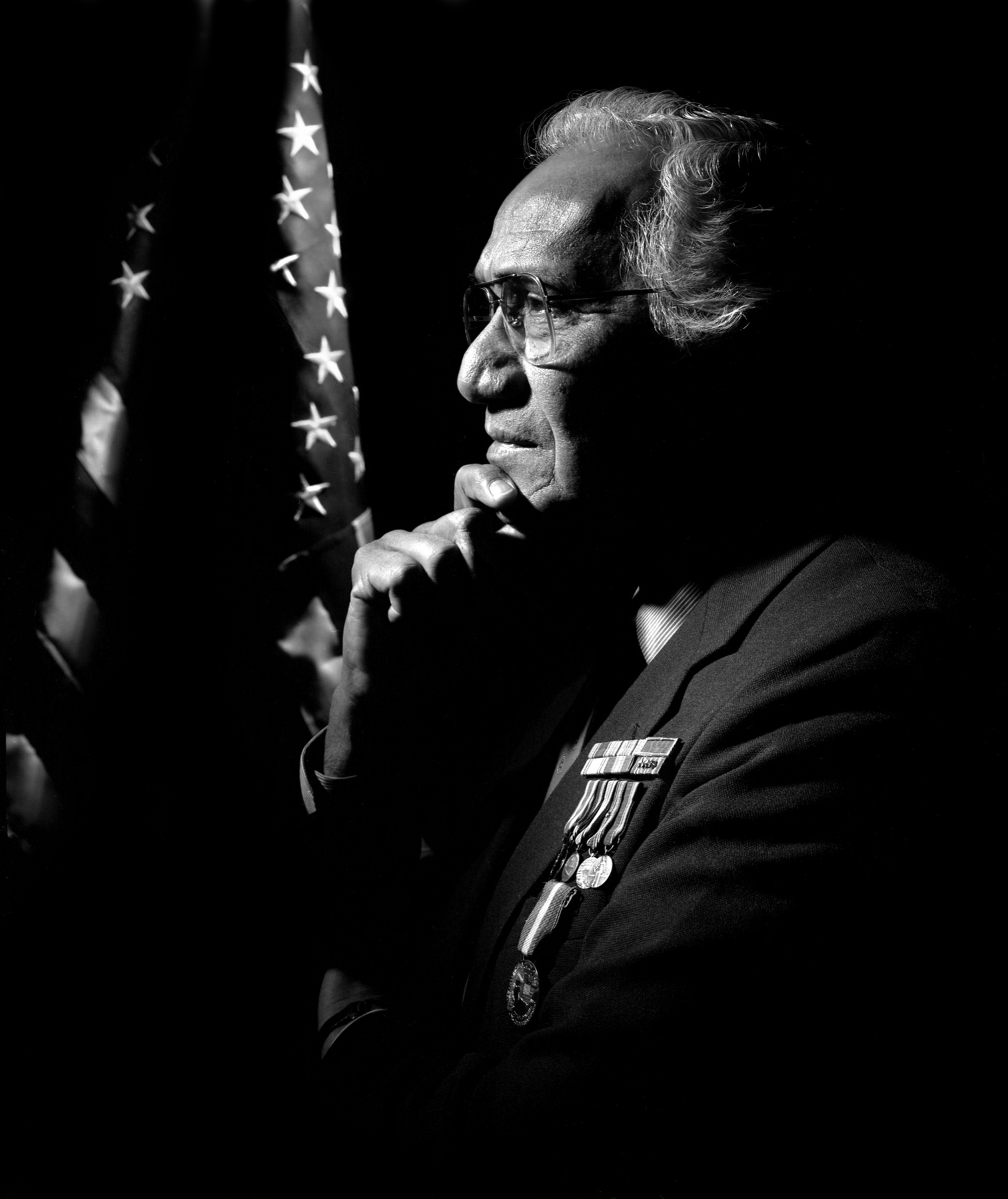 Portrait of Francisco M. Vega from Michigan Veterans of Five Wars by David J. DeJonge